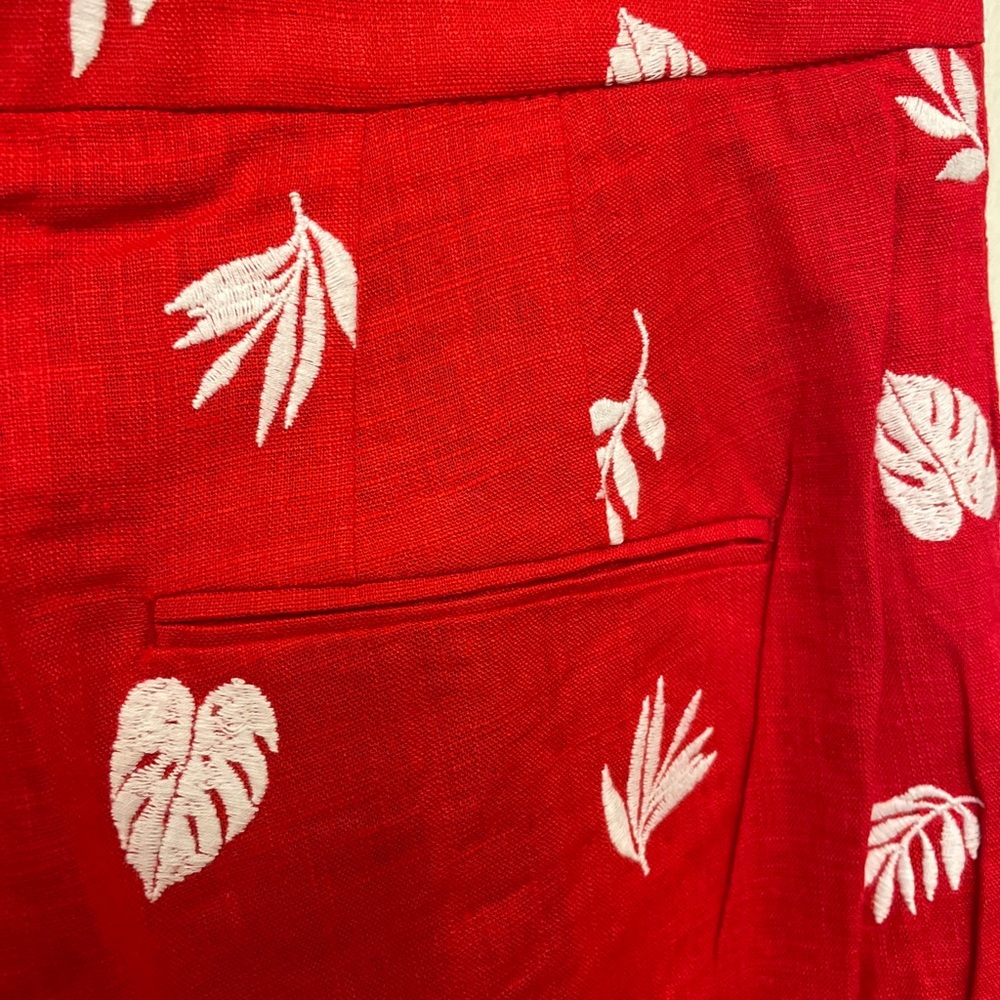 Ann Taylor the embroidered wide leg crop NWT - Picture 5 of 5